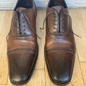 To Boot New York Adam Derrick Brown Leather Wingtip Oxford Shoes. Size 10.5